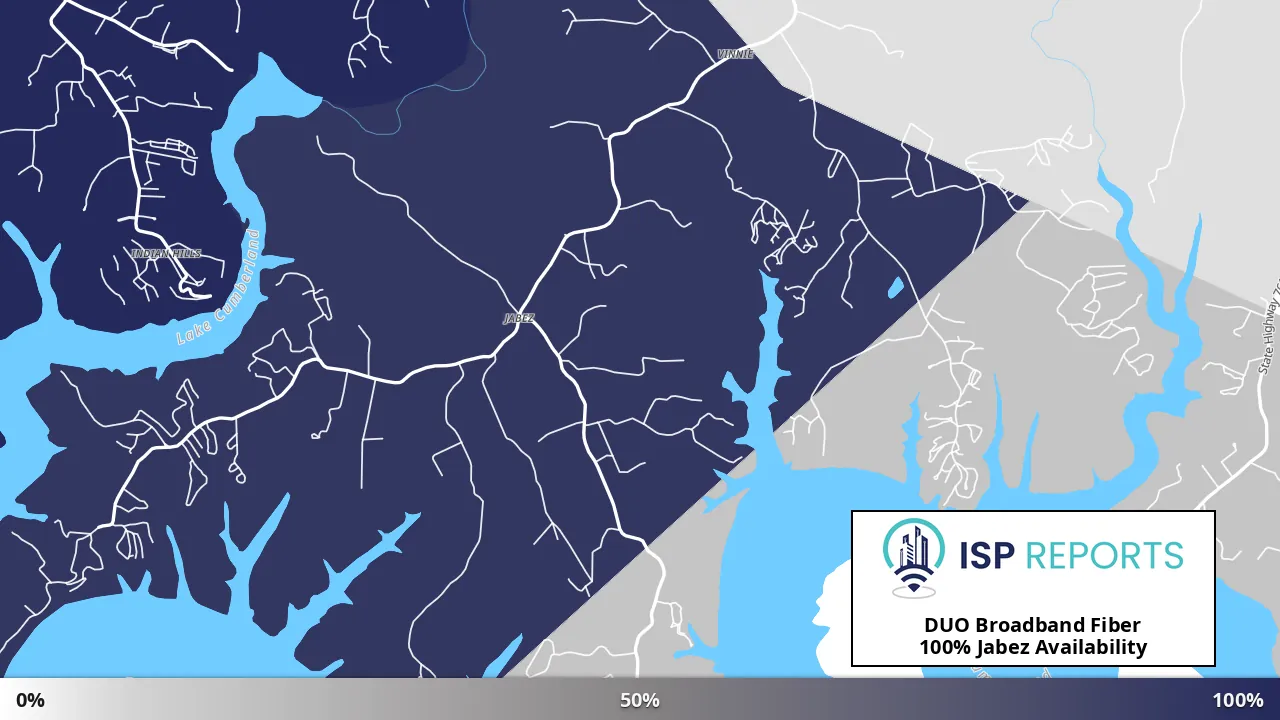Jabez, KY map of internet availability