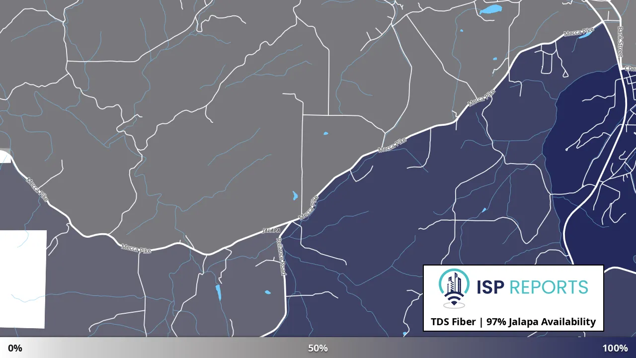 Jalapa, TN map of internet availability