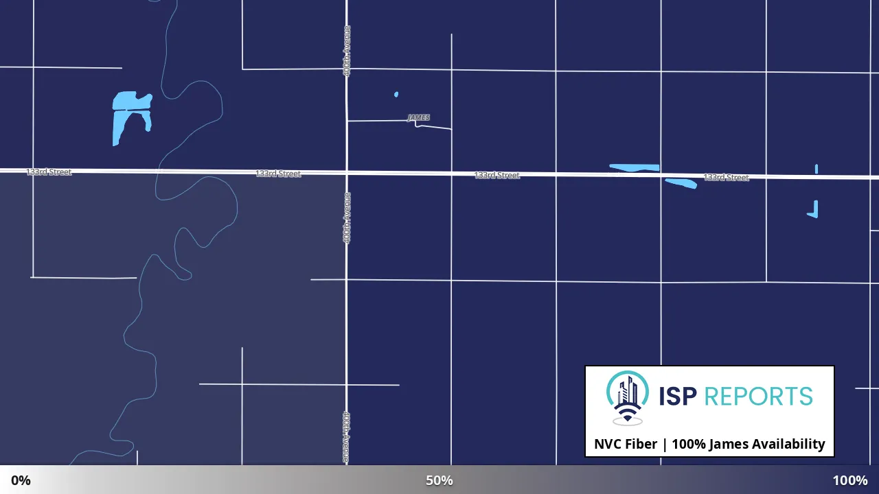 James, SD map of internet availability
