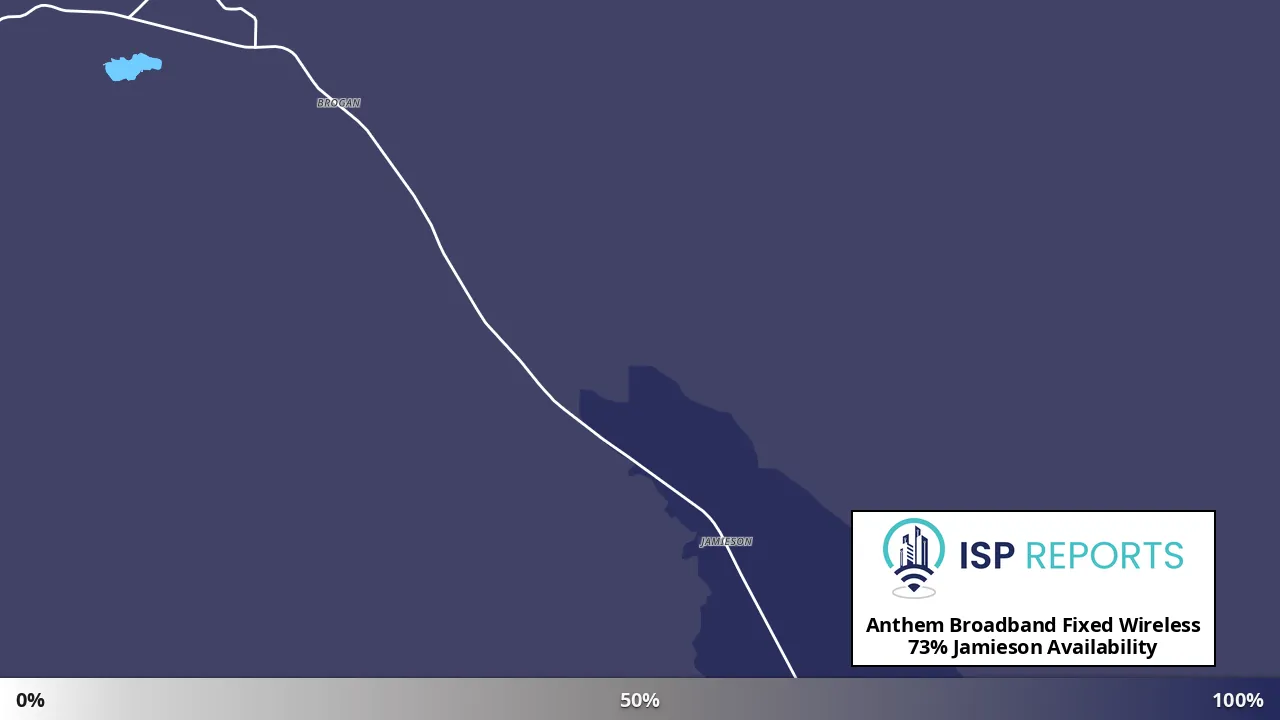 Jamieson, OR map of internet availability