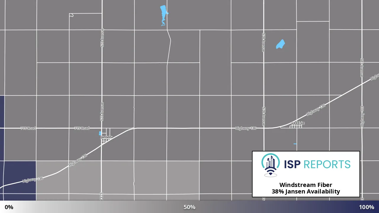 Jansen, NE map of internet availability
