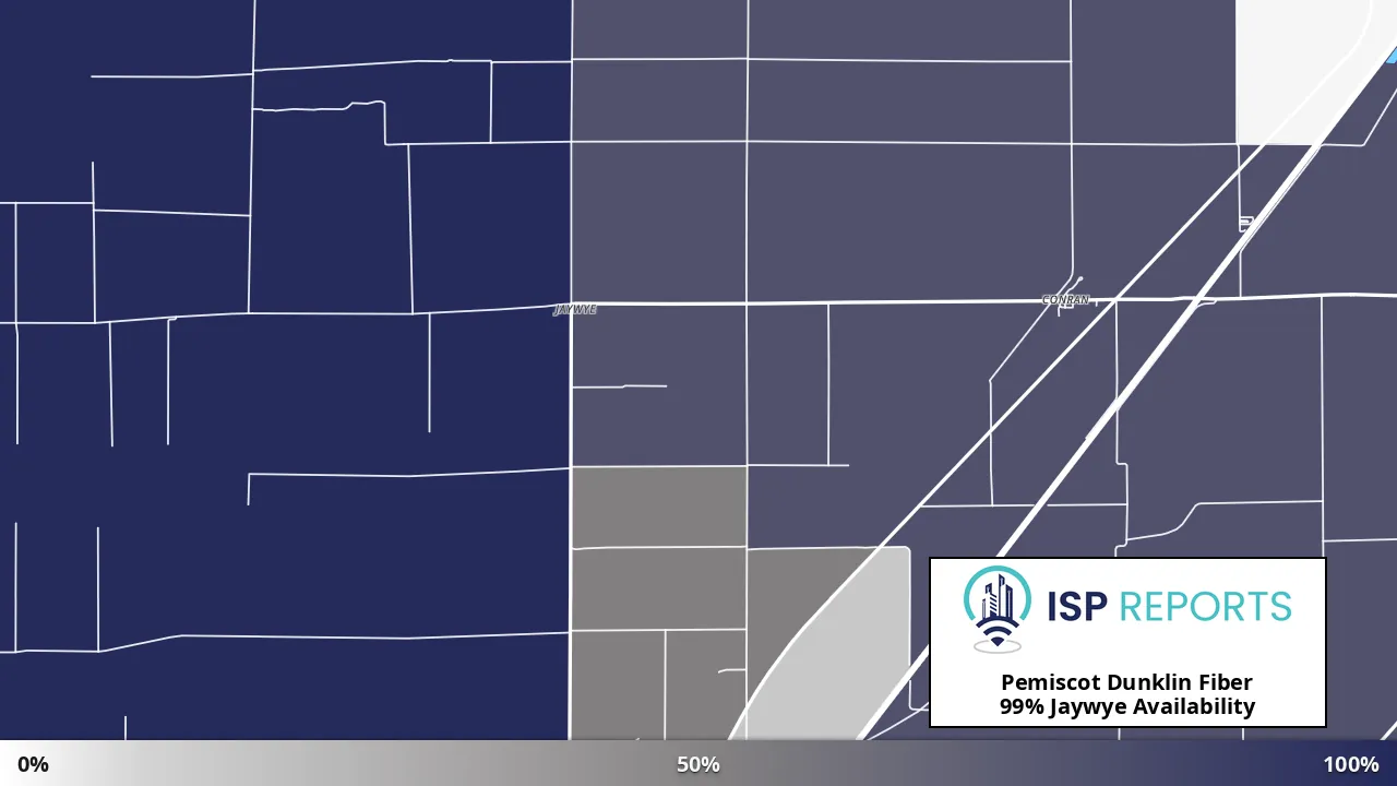 Jaywye, MO map of internet availability
