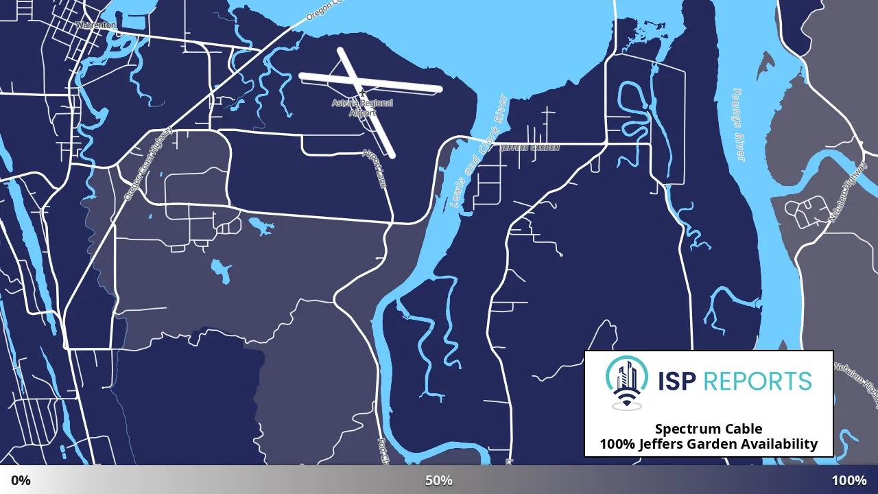 Jeffers Garden, OR map of internet availability