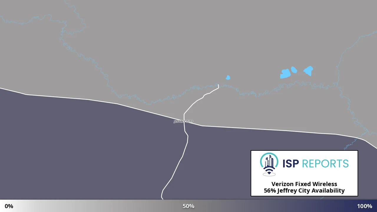 Jeffrey City, WY map of internet availability