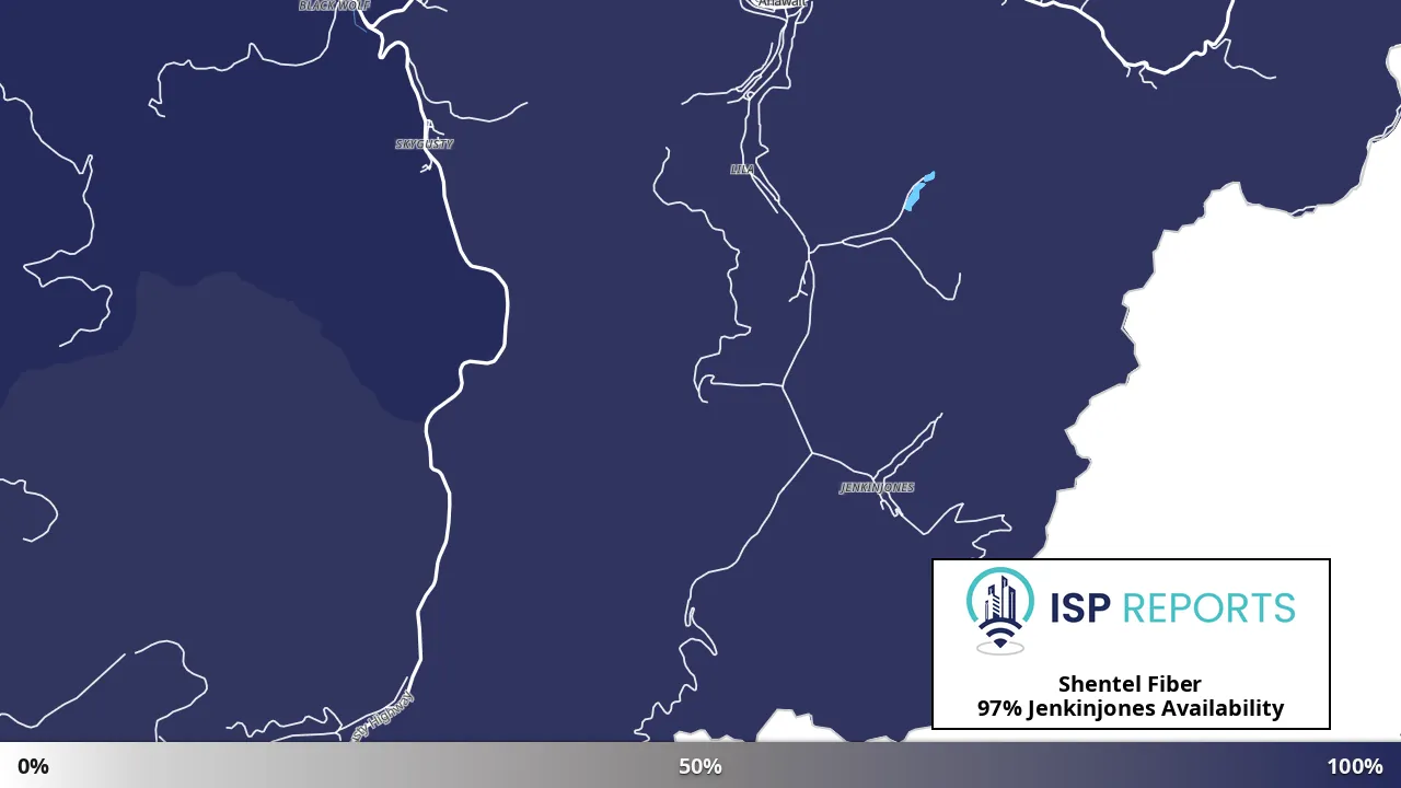 Jenkinjones, WV map of internet availability