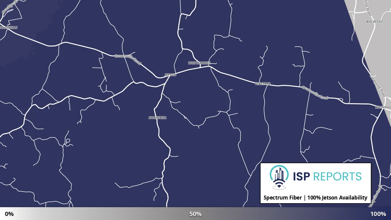 Jetson, KY map of internet availability