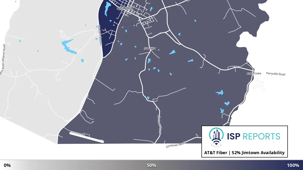 Jimtown, KY map of internet availability