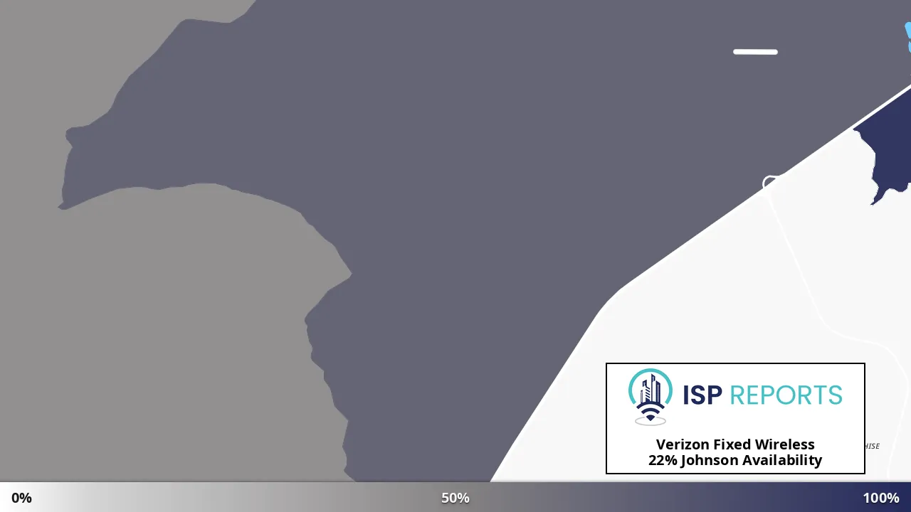 Johnson, AZ map of internet availability