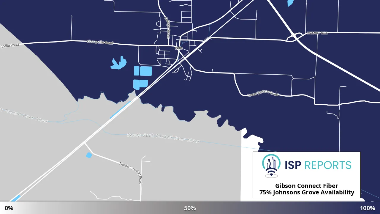 Johnsons Grove, TN map of internet availability