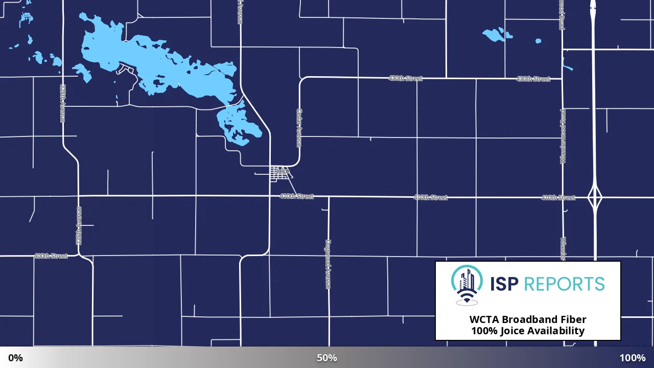 Joice, IA map of internet availability
