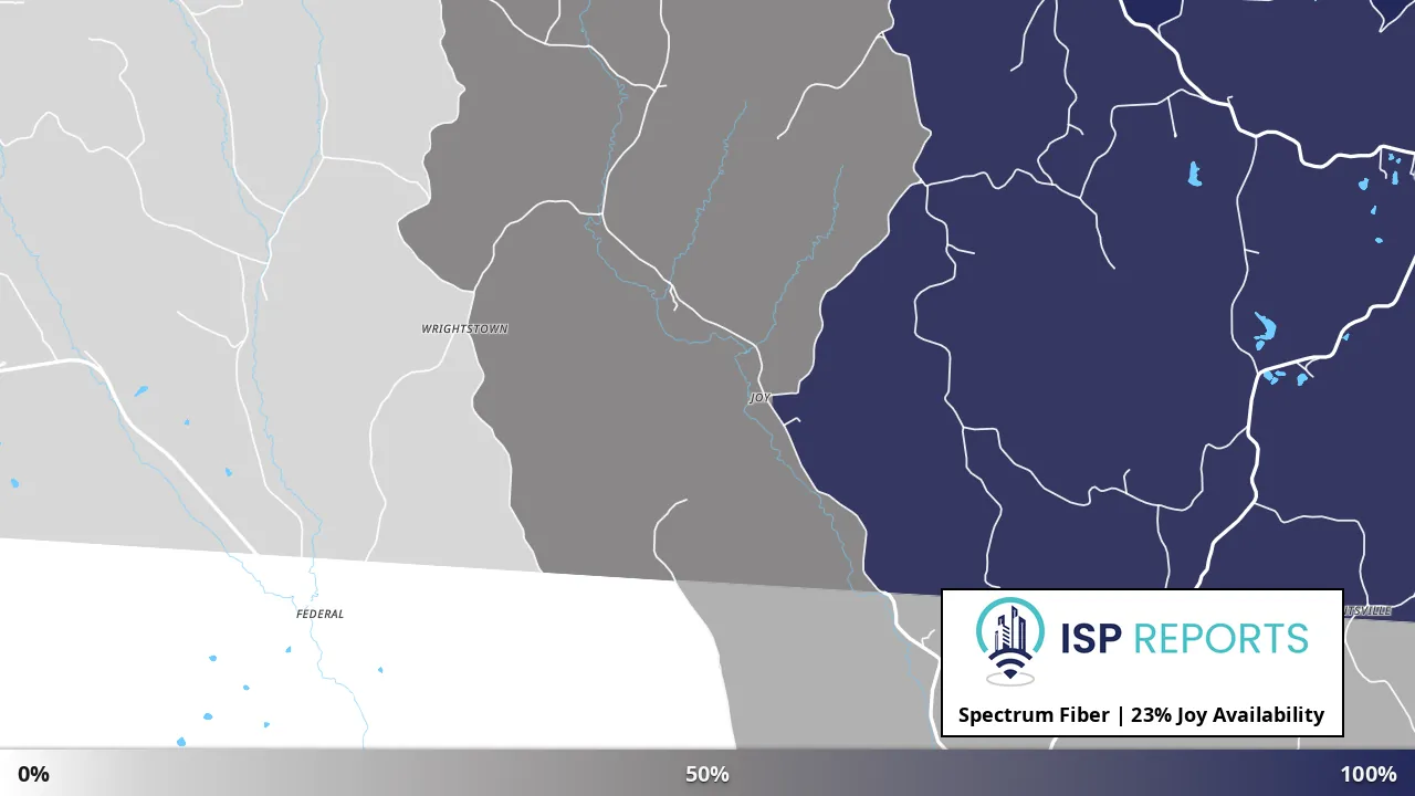 Joy, OH map of internet availability