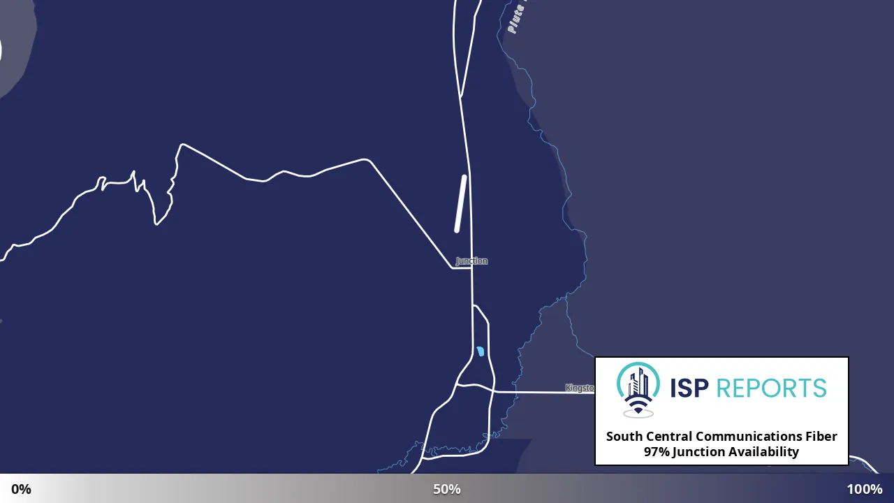 Junction, UT map of internet availability