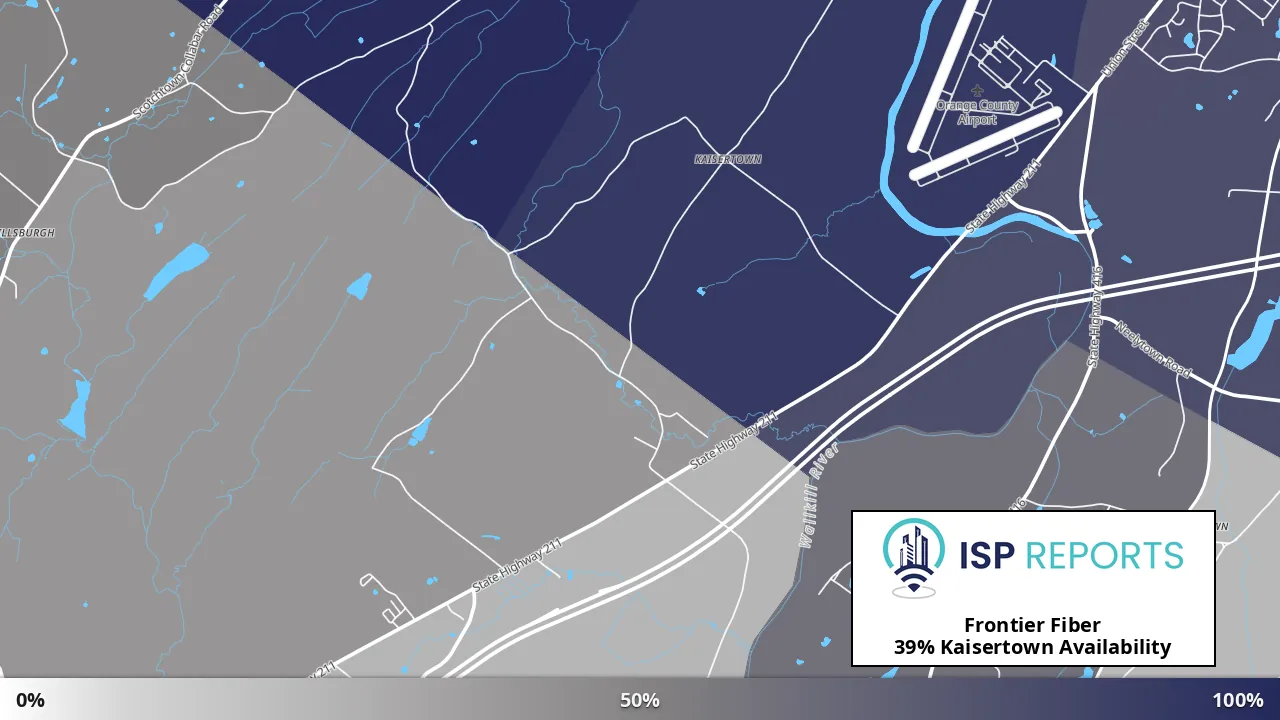 Kaisertown, NY map of internet availability