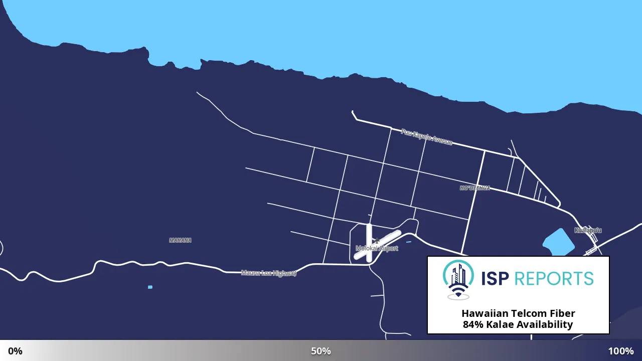Kalae, HI map of internet availability