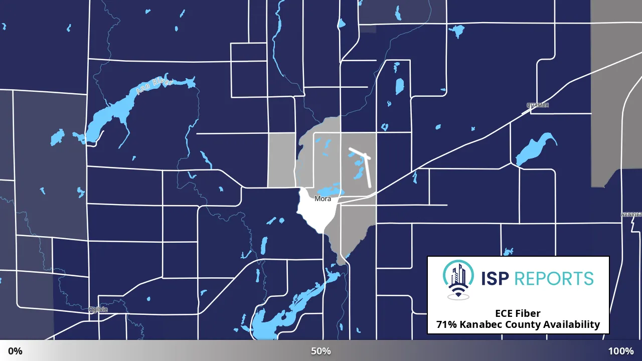 Kanabec County, MN map of internet availability