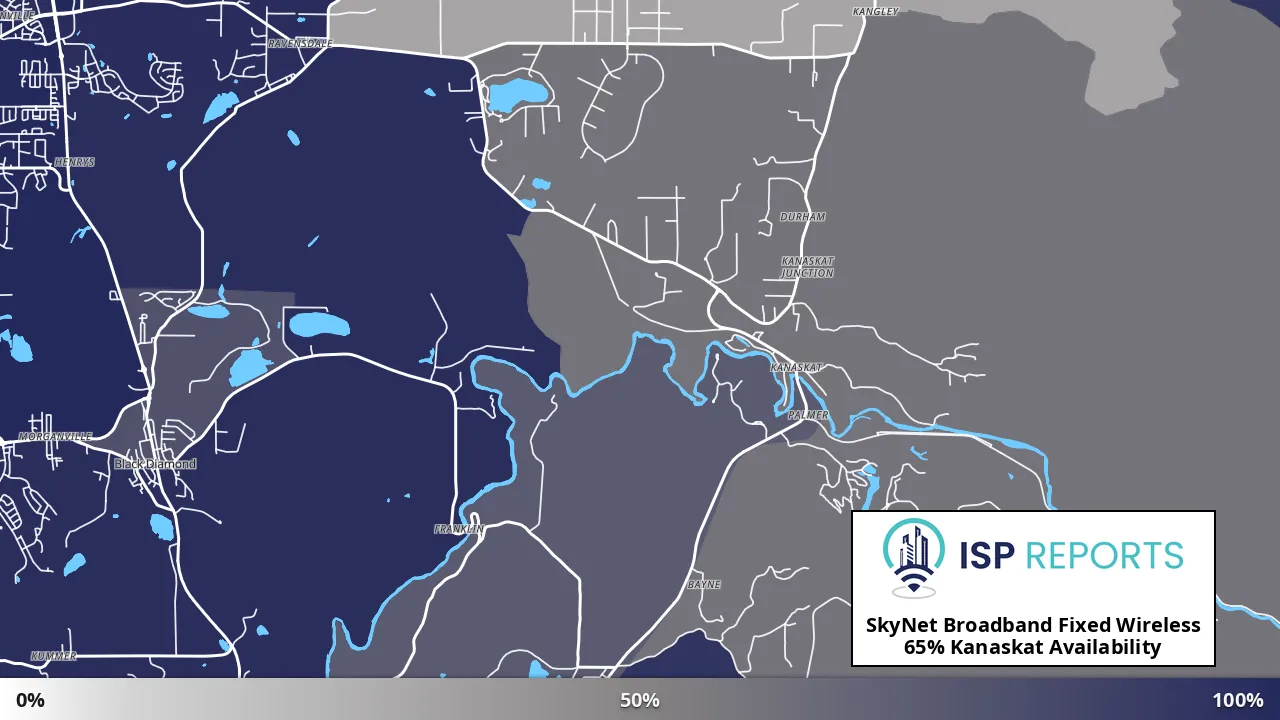 Kanaskat, WA map of internet availability