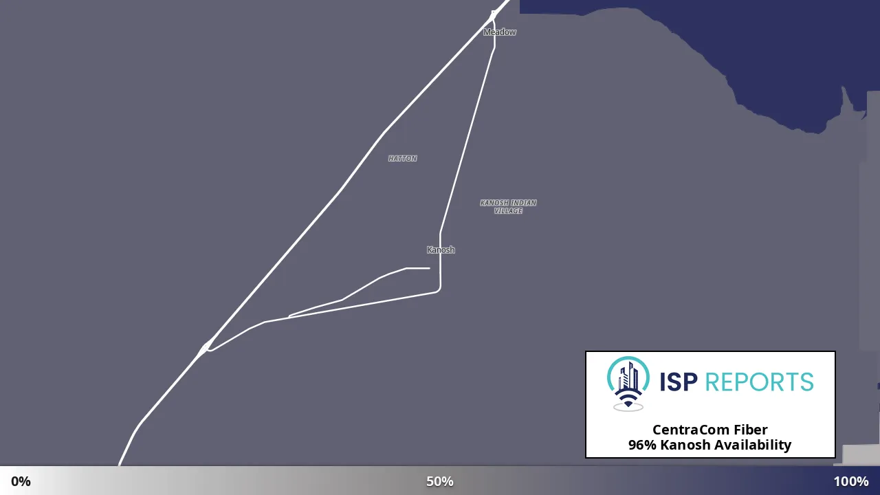 Kanosh, UT map of internet availability