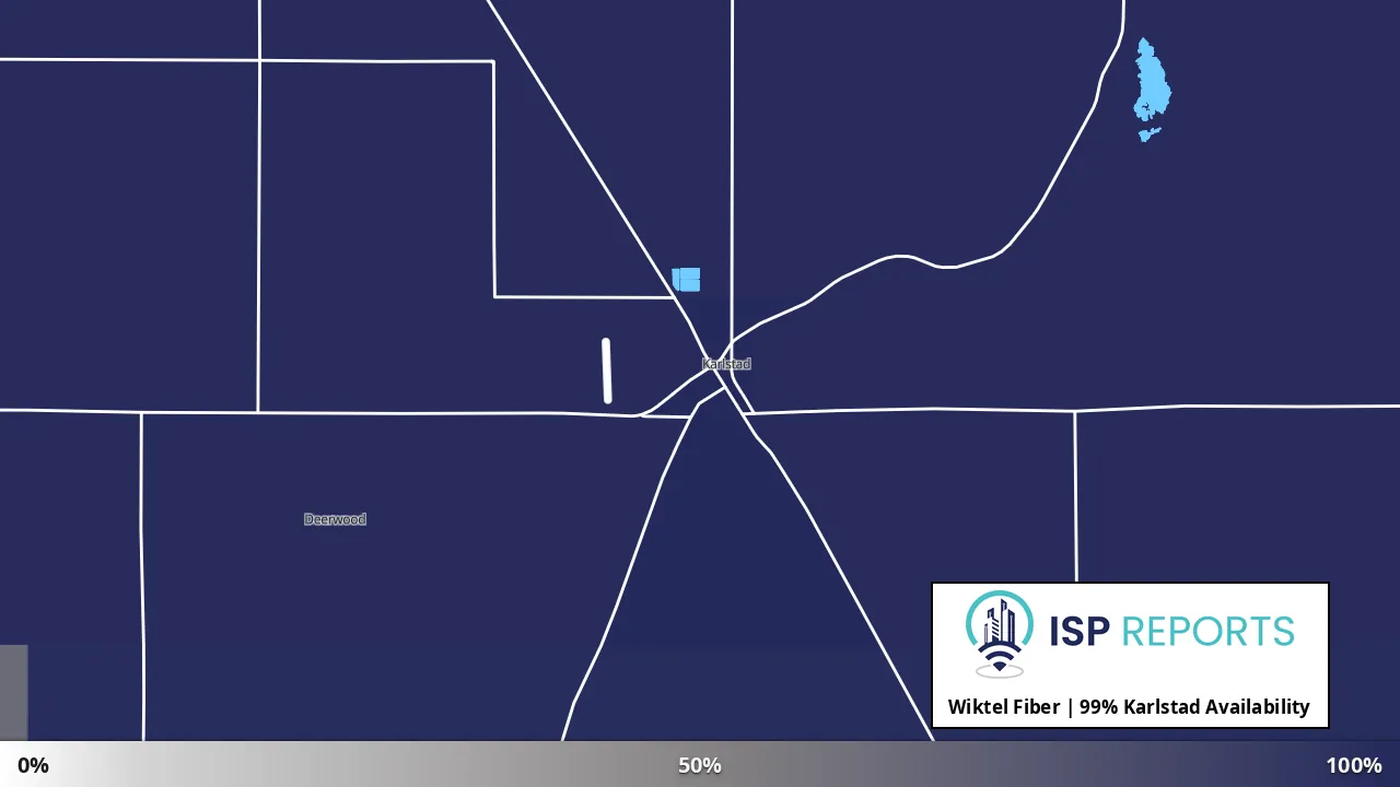 Karlstad, MN map of internet availability