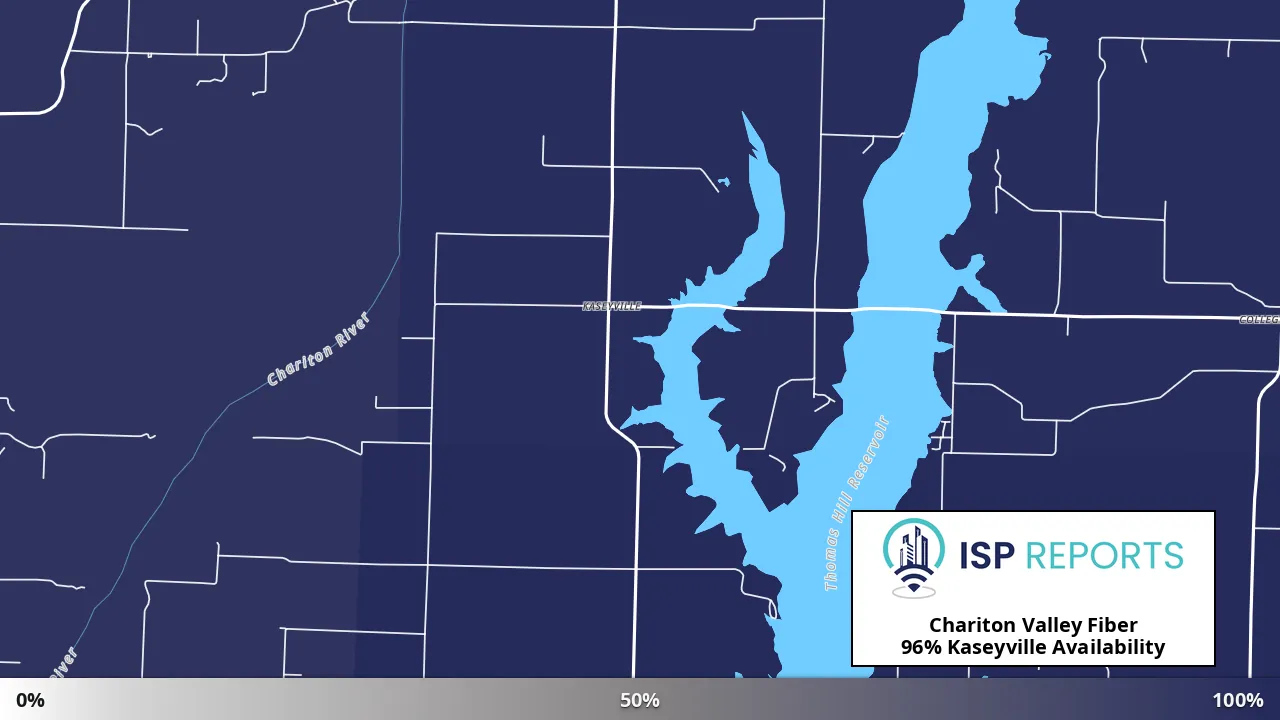Kaseyville, MO map of internet availability