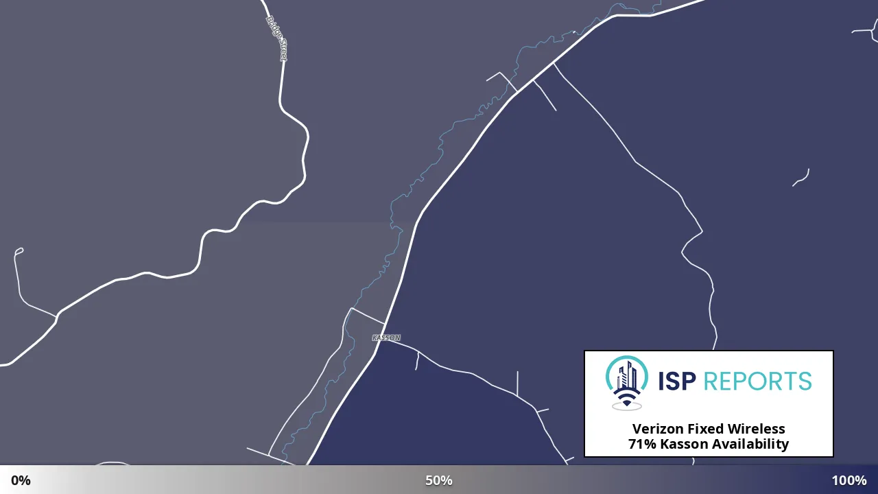 Kasson, PA map of internet availability