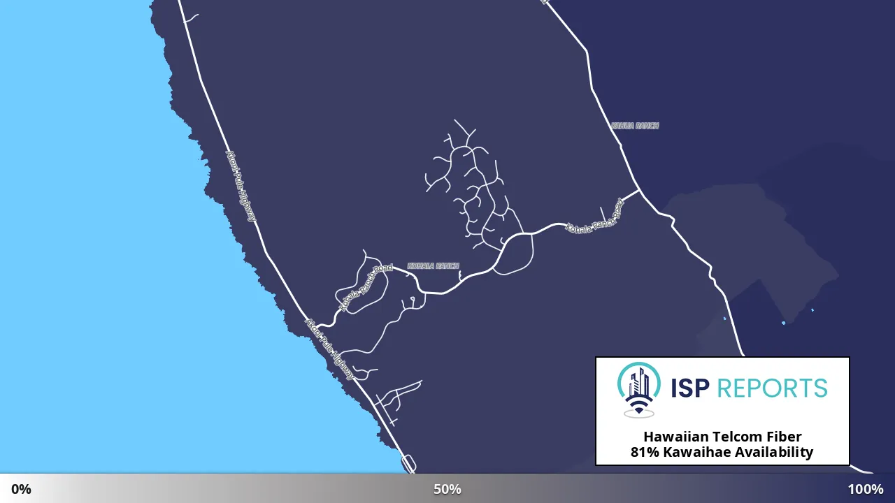 Kawaihae, HI map of internet availability