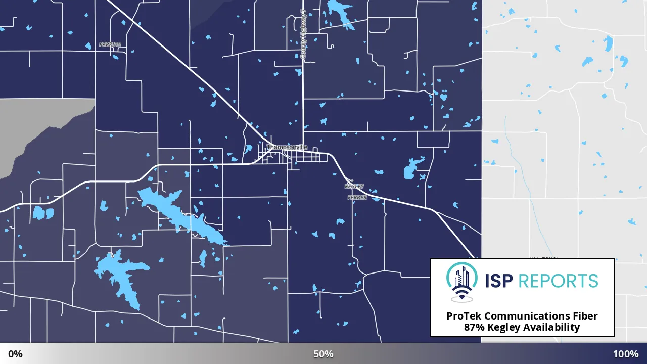 Kegley, IL map of internet availability