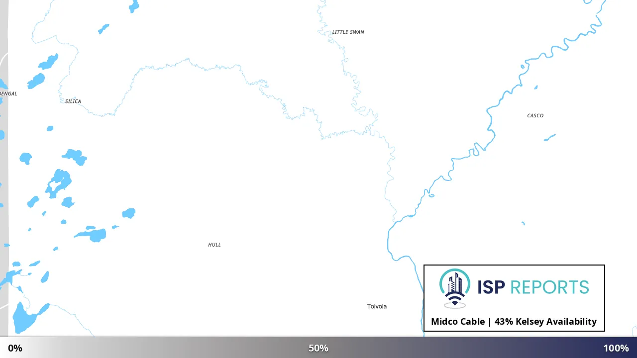 Kelsey, MN map of internet availability