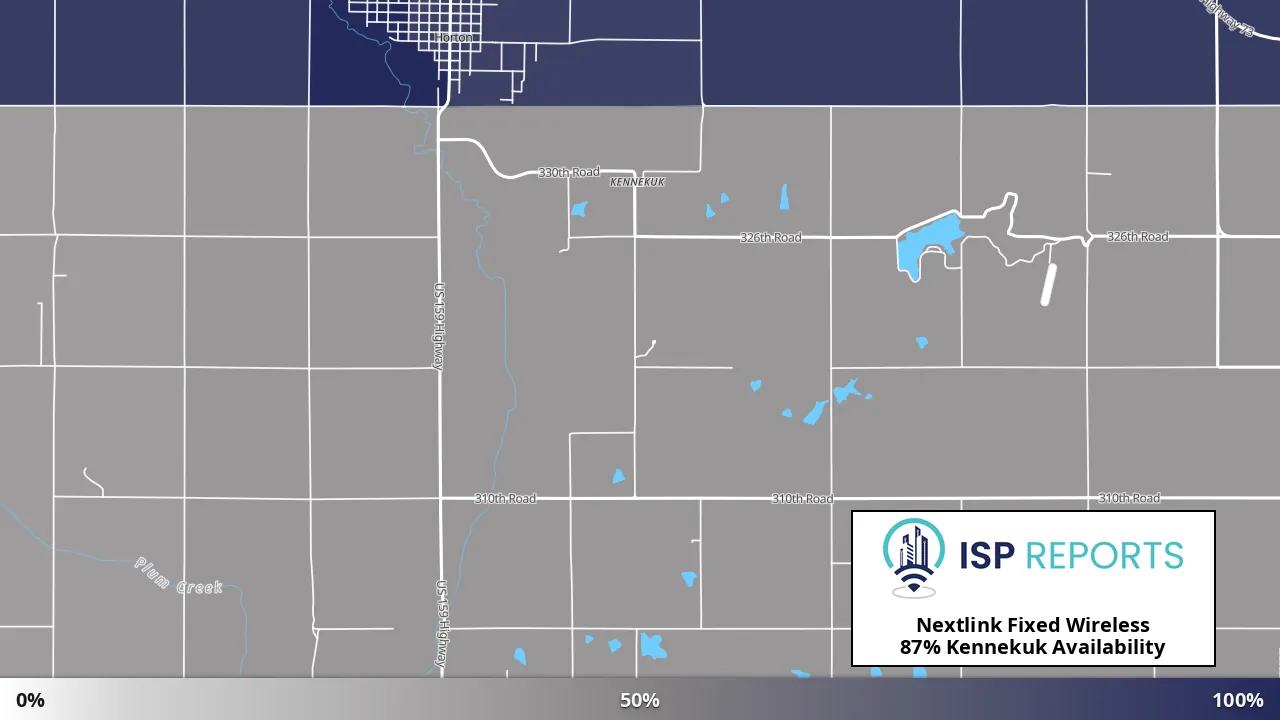Kennekuk, KS map of internet availability