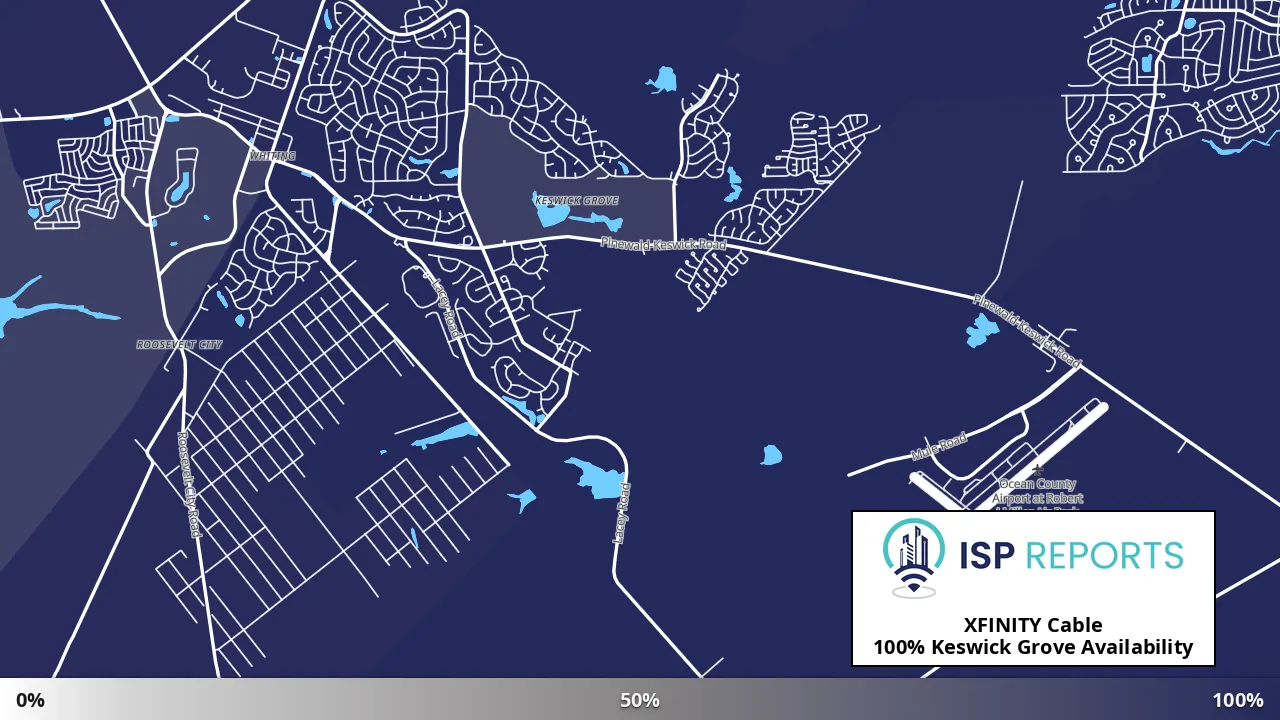 Keswick Grove, NJ map of internet availability