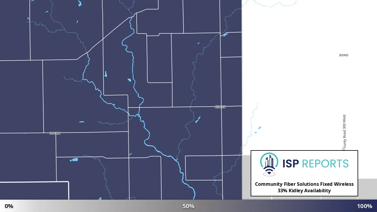 Kidley, IL map of internet availability