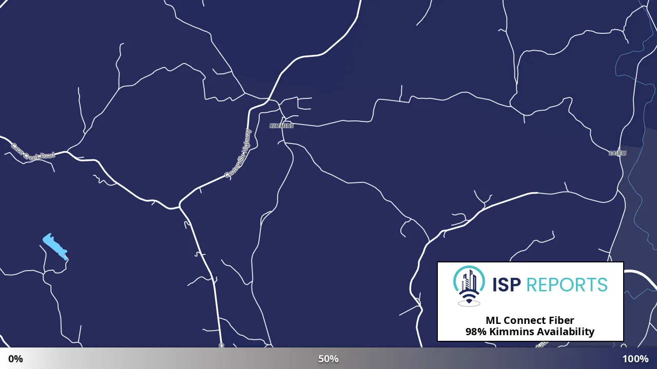 Kimmins, TN map of internet availability