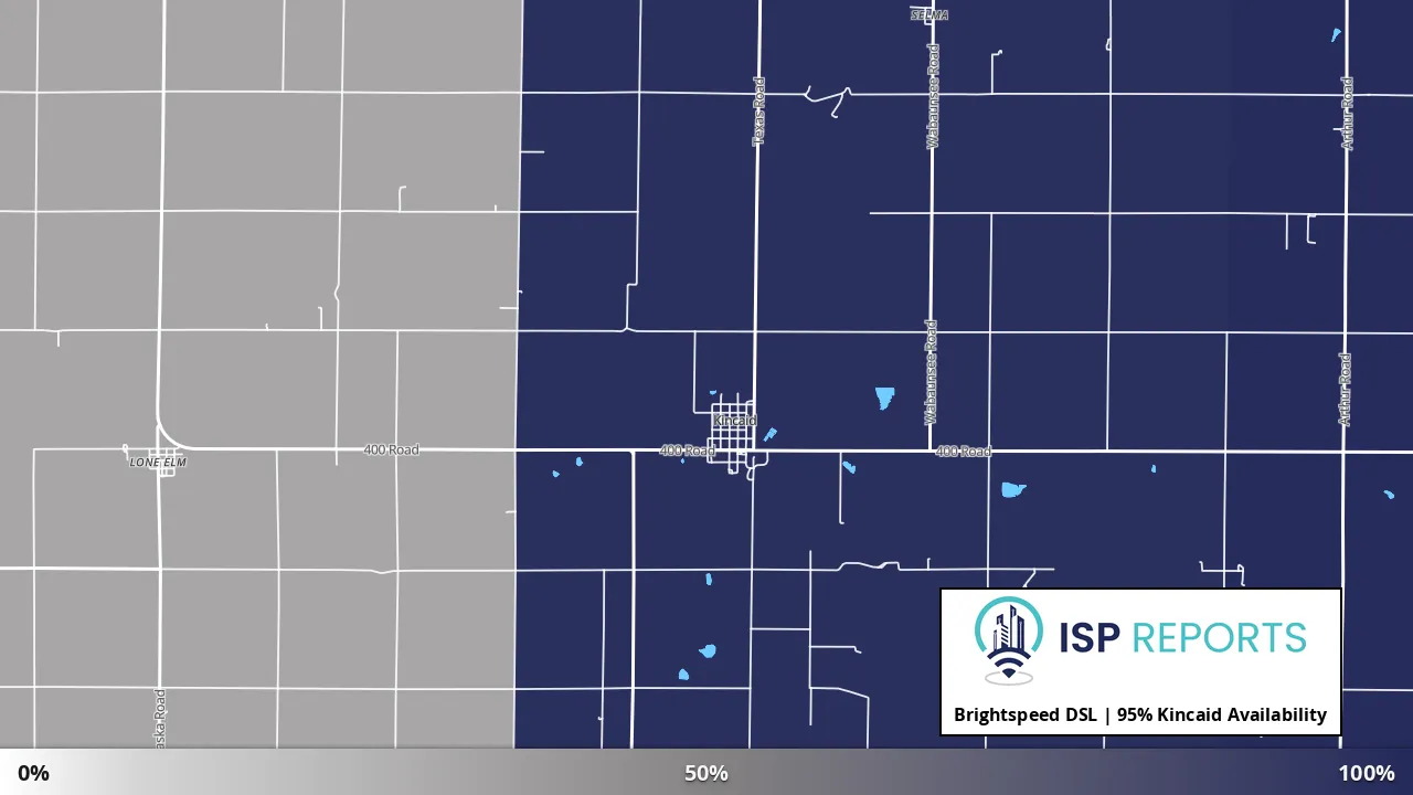 Kincaid, KS map of internet availability