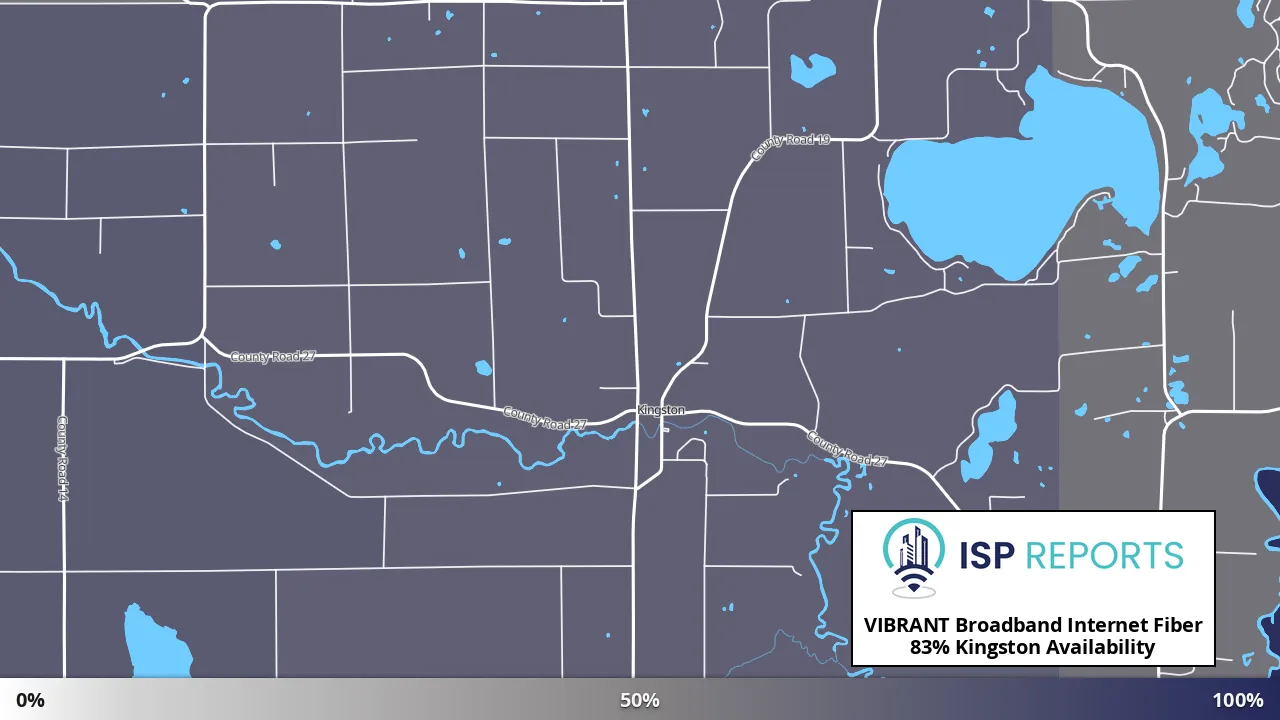 Kingston, MN map of internet availability