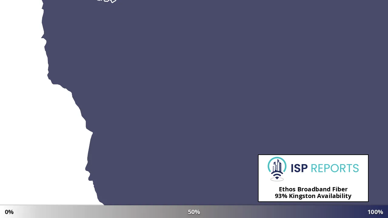 Kingston, NM map of internet availability