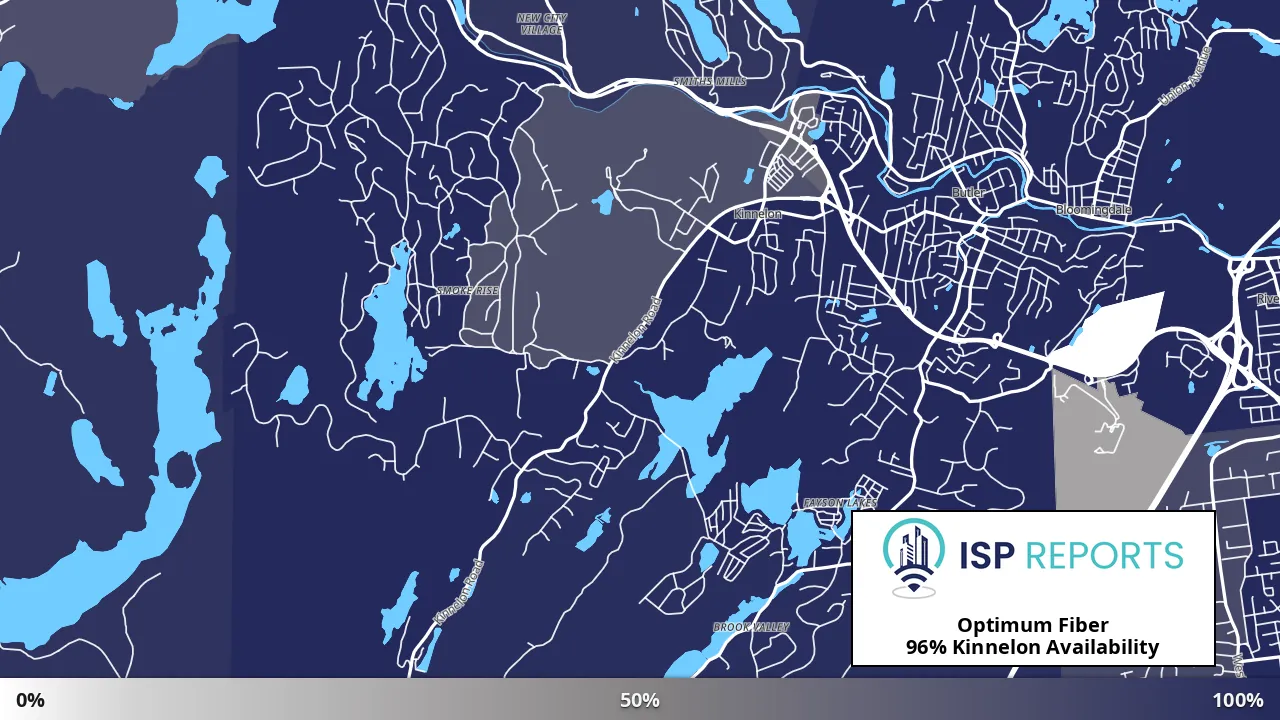 Kinnelon, NJ map of internet availability