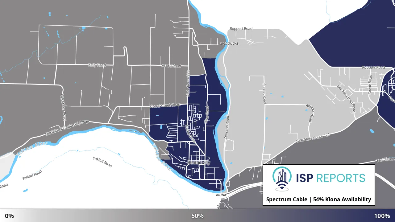 Kiona, WA map of internet availability