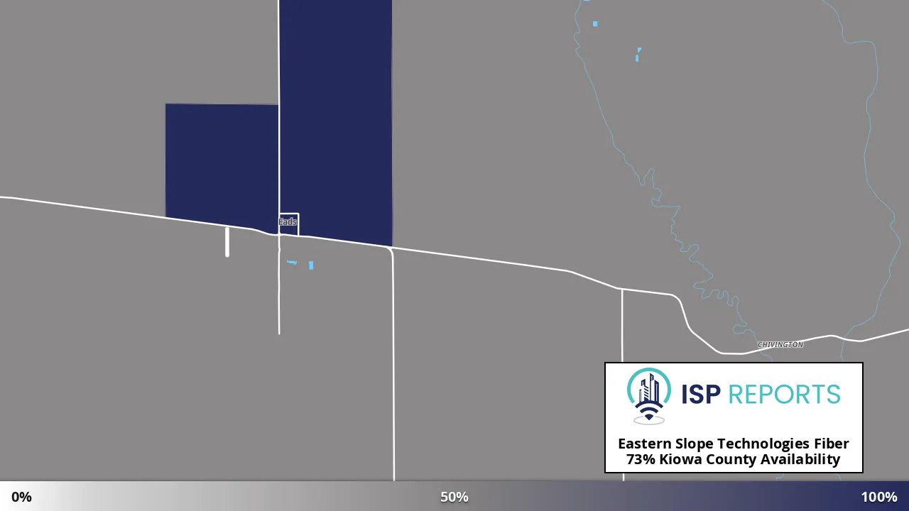 Kiowa County, CO map of internet availability