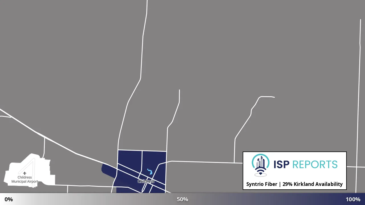 Kirkland, TX map of internet availability