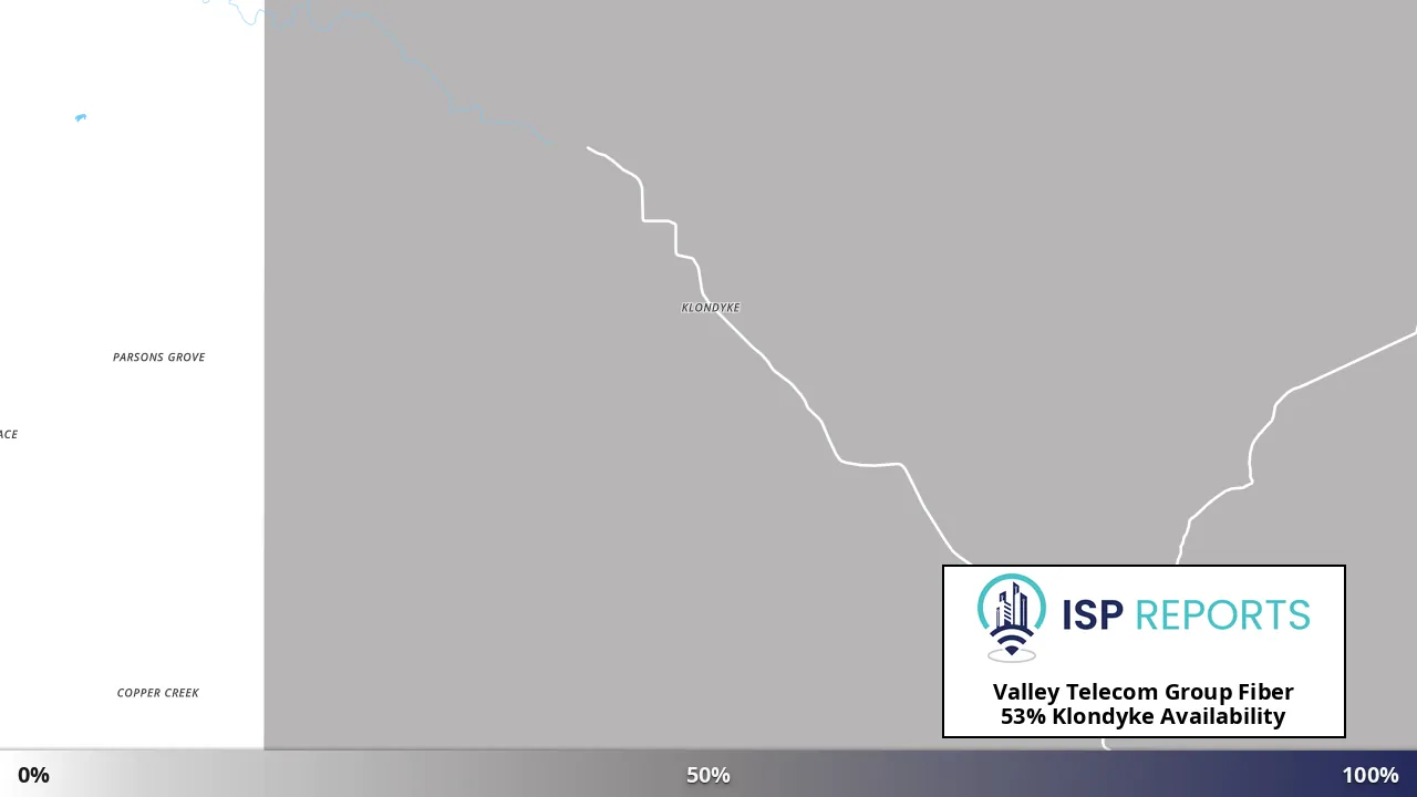 Klondyke, AZ map of internet availability