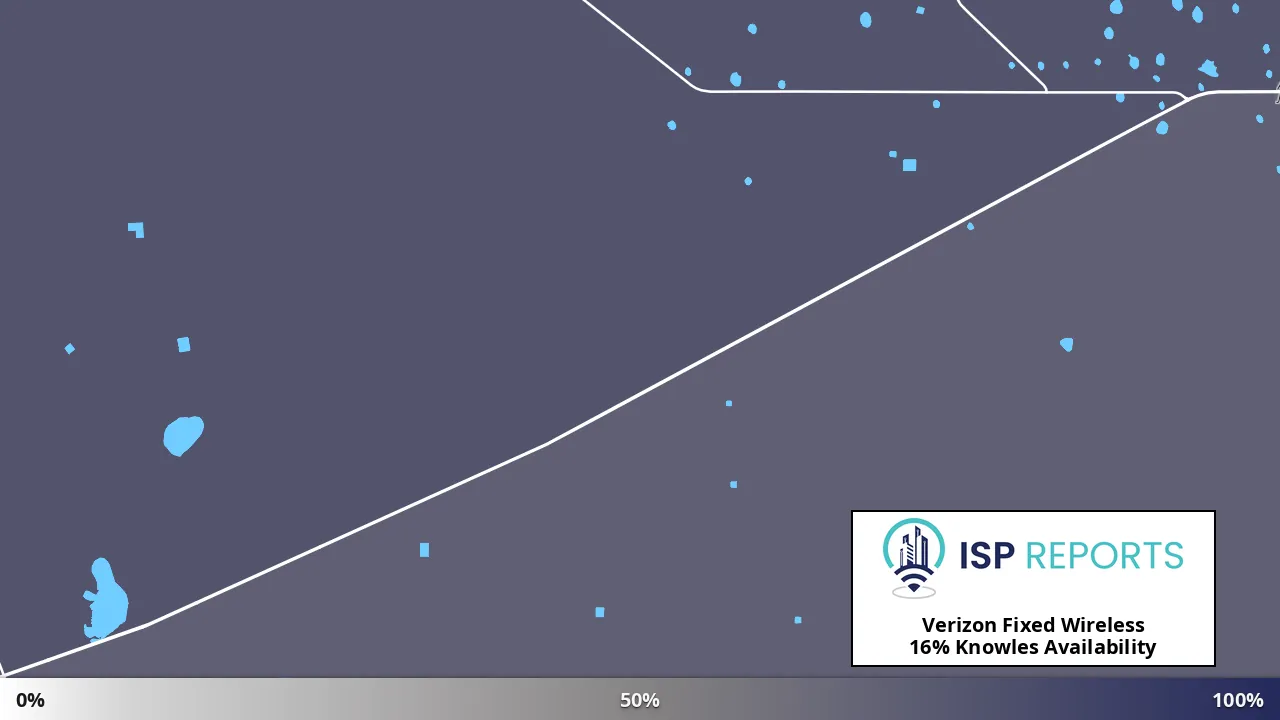 Knowles, NM map of internet availability
