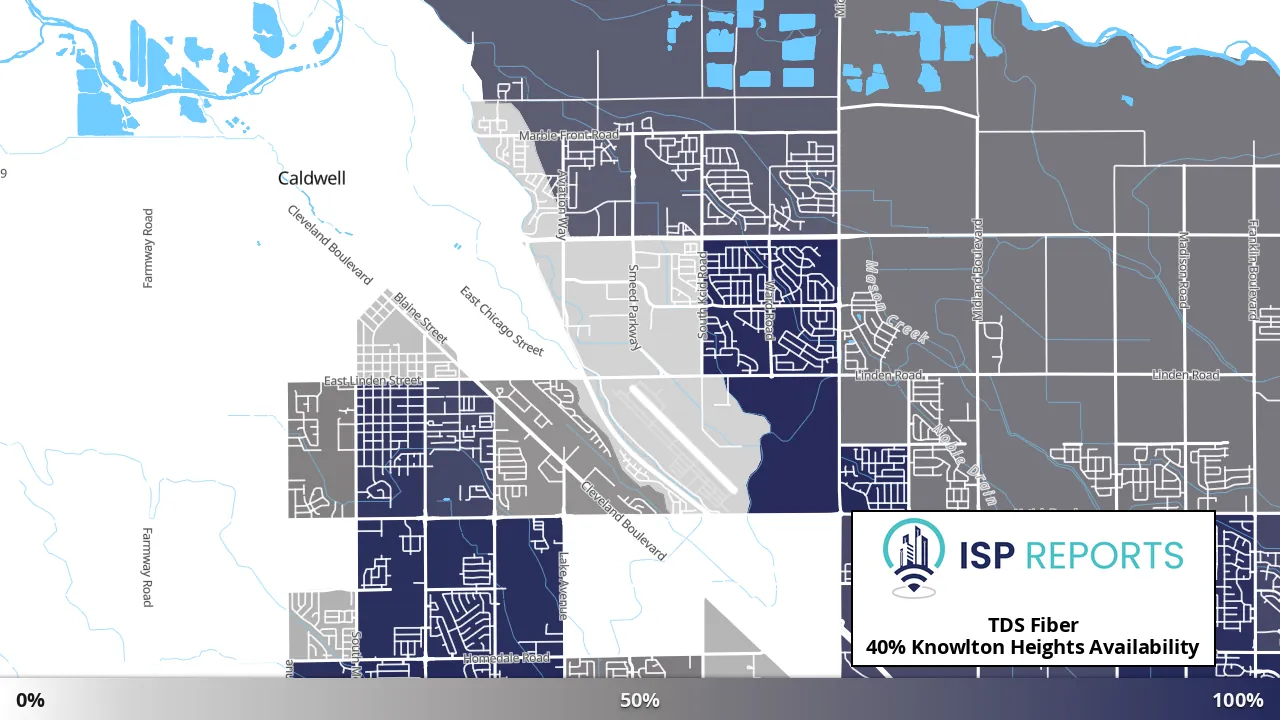 Knowlton Heights, ID map of internet availability