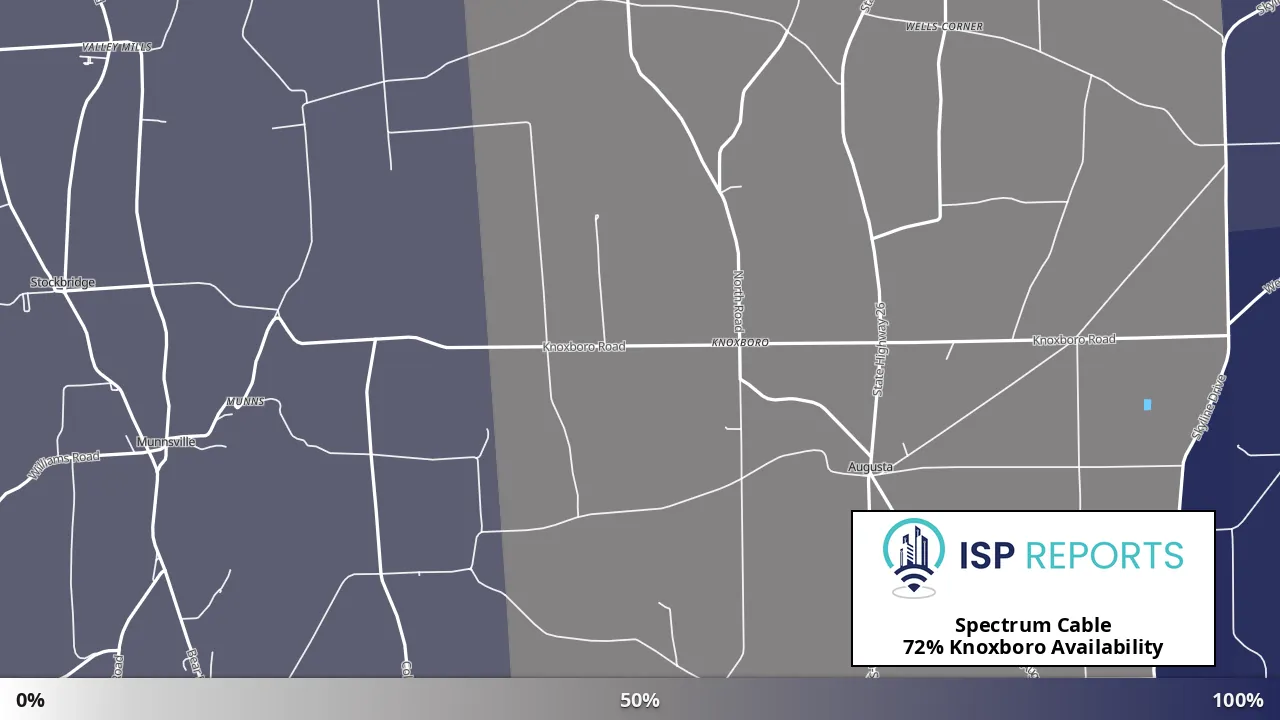 Knoxboro, NY map of internet availability