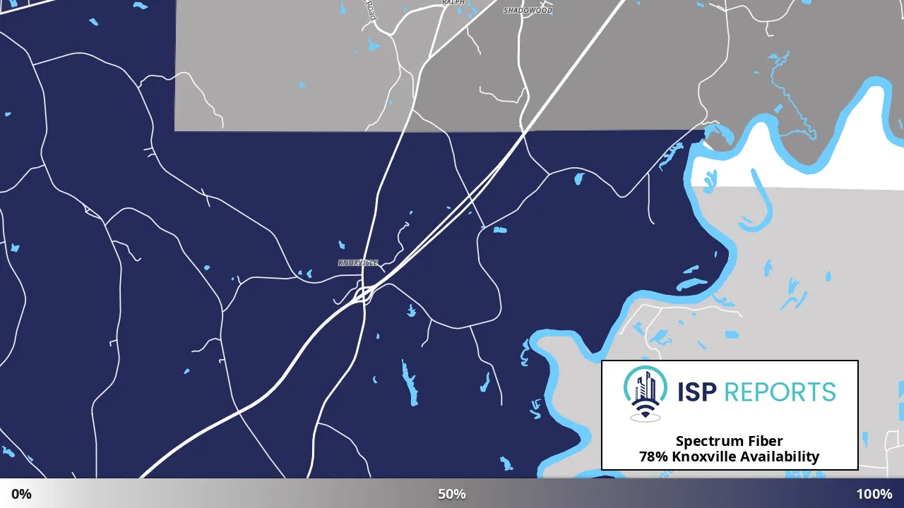 Knoxville, AL map of internet availability