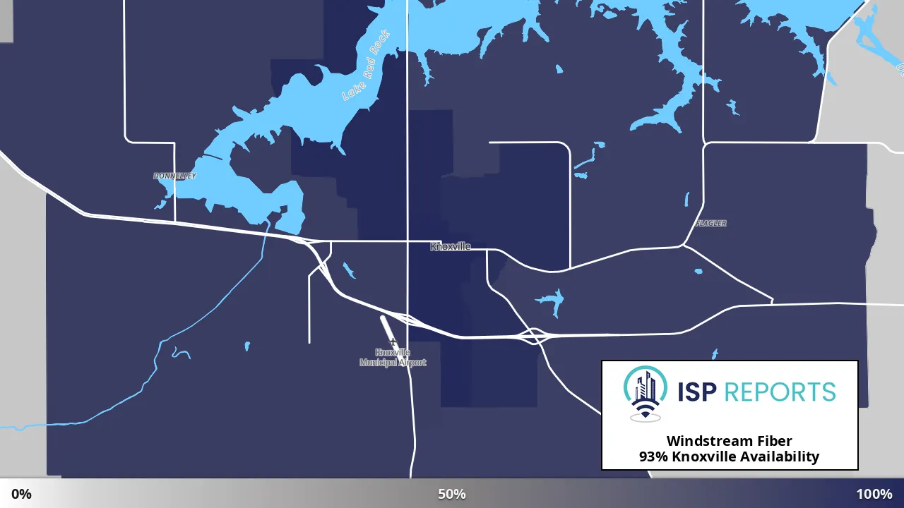Knoxville, IA map of internet availability
