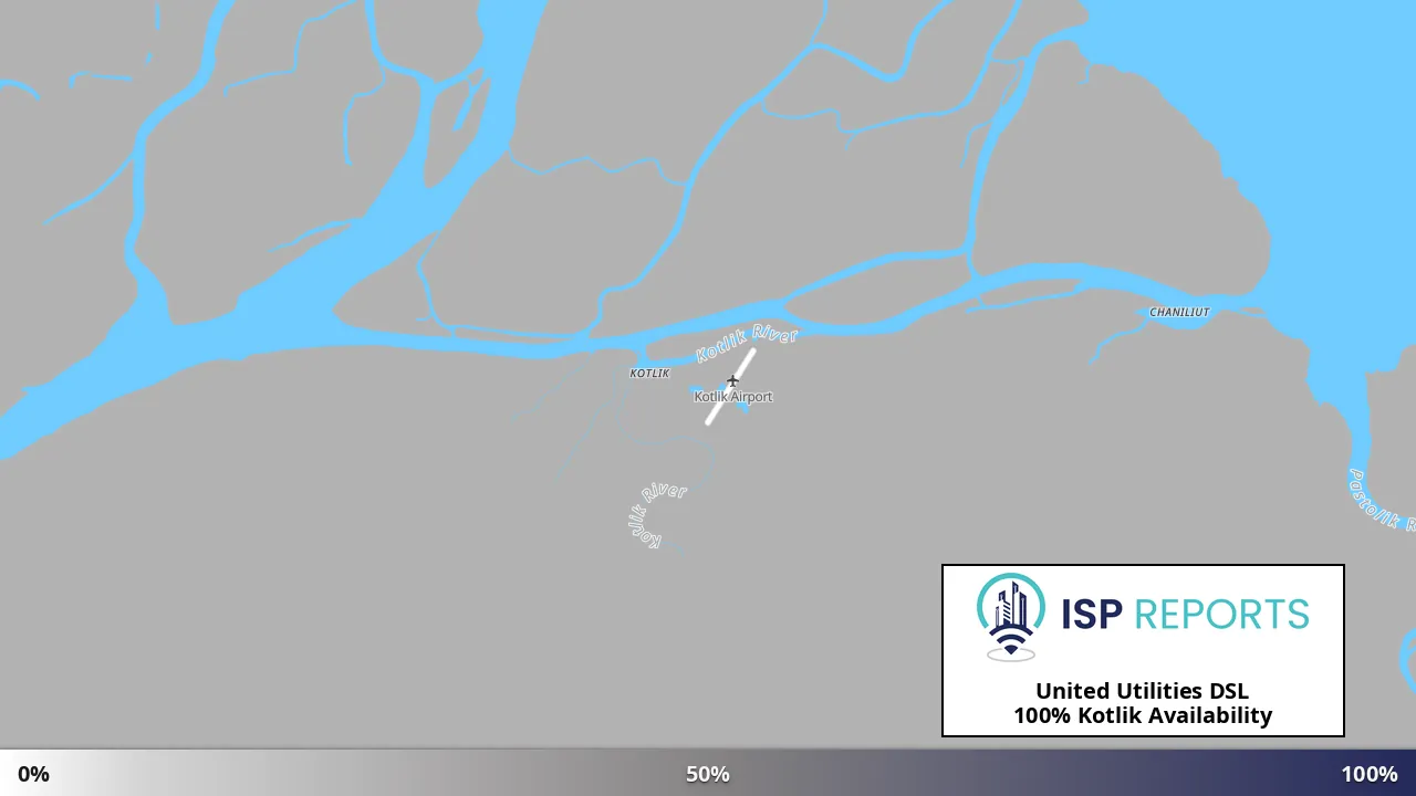 Kotlik, AK map of internet availability