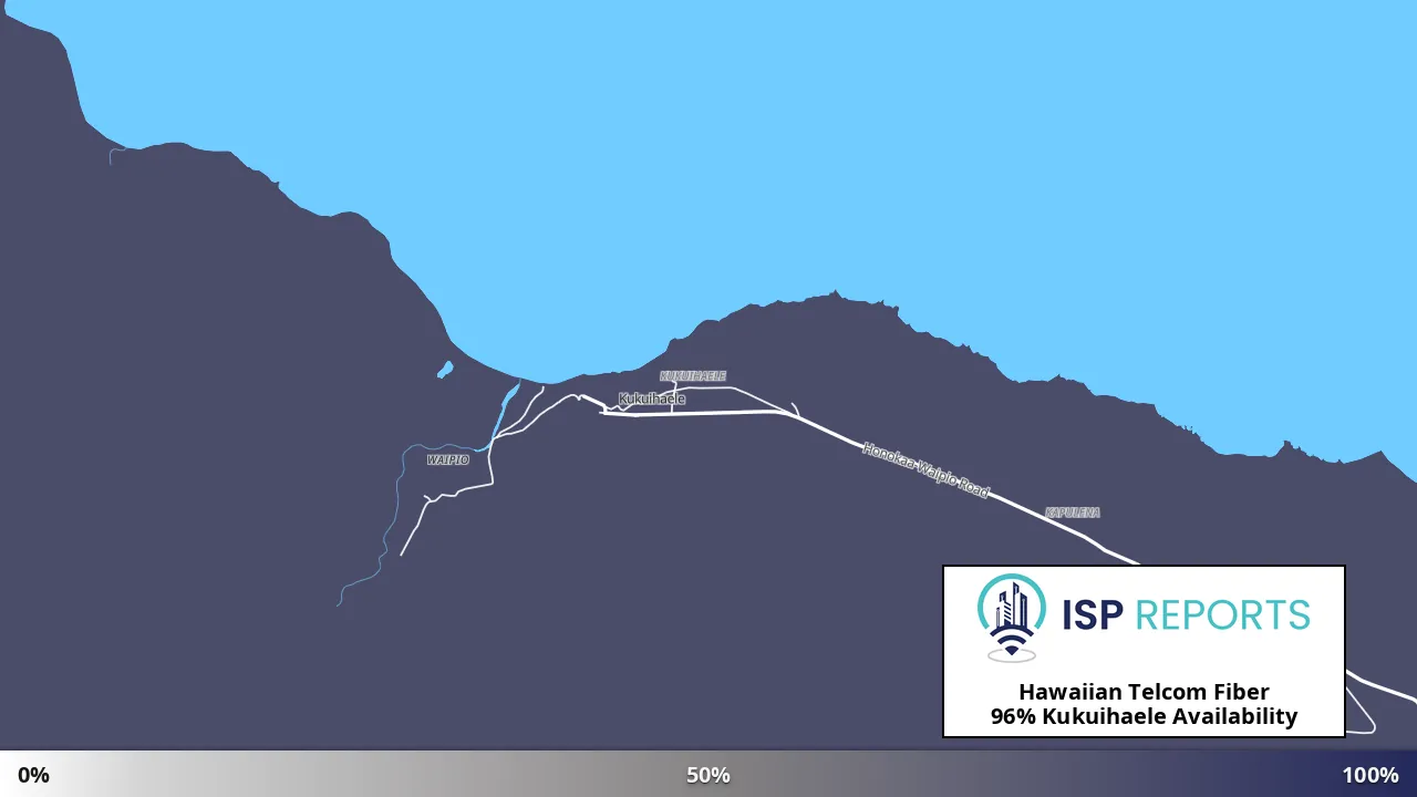 Kukuihaele, HI map of internet availability