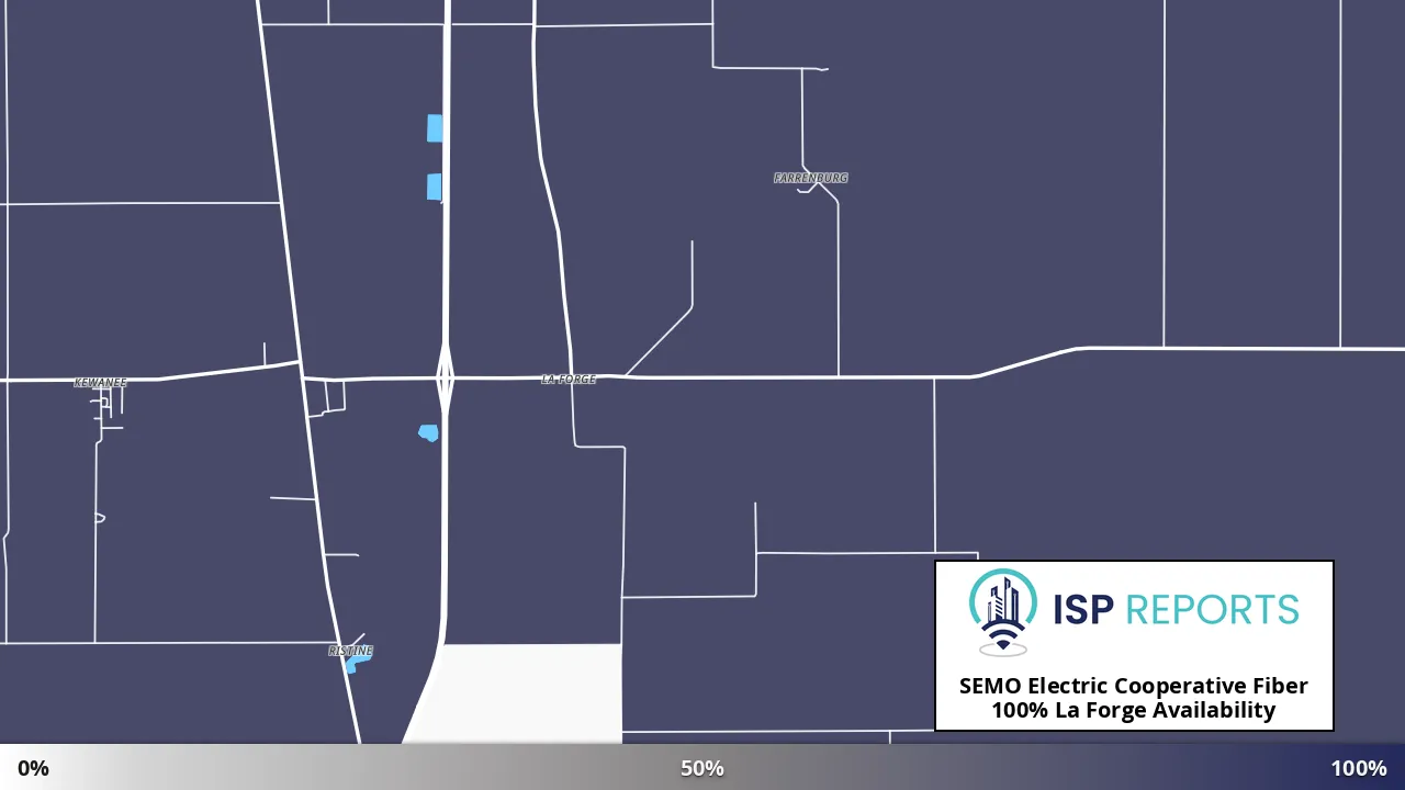 La Forge, MO map of internet availability