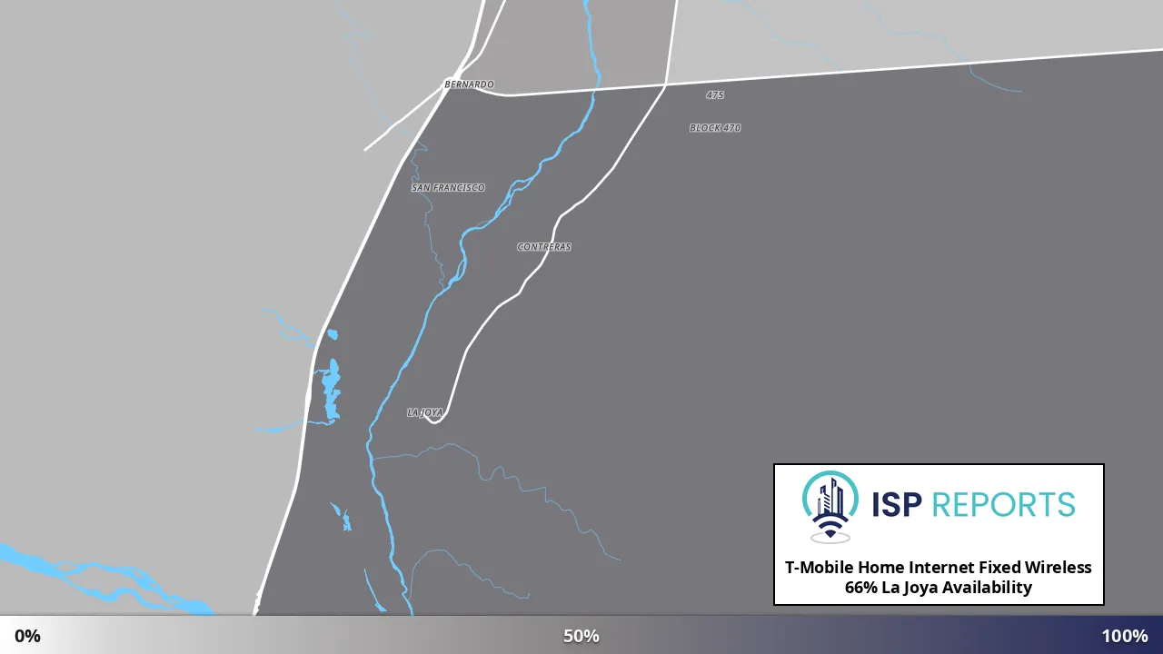 La Joya, NM map of internet availability