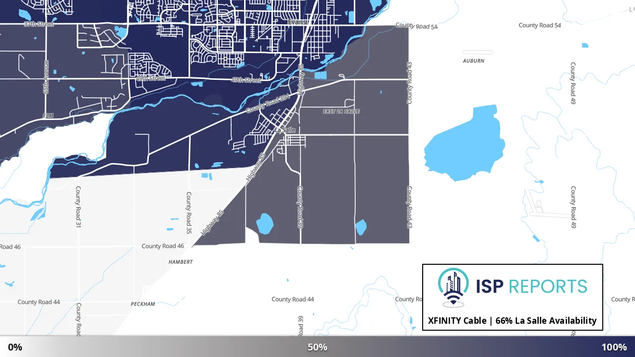 La Salle, CO map of internet availability