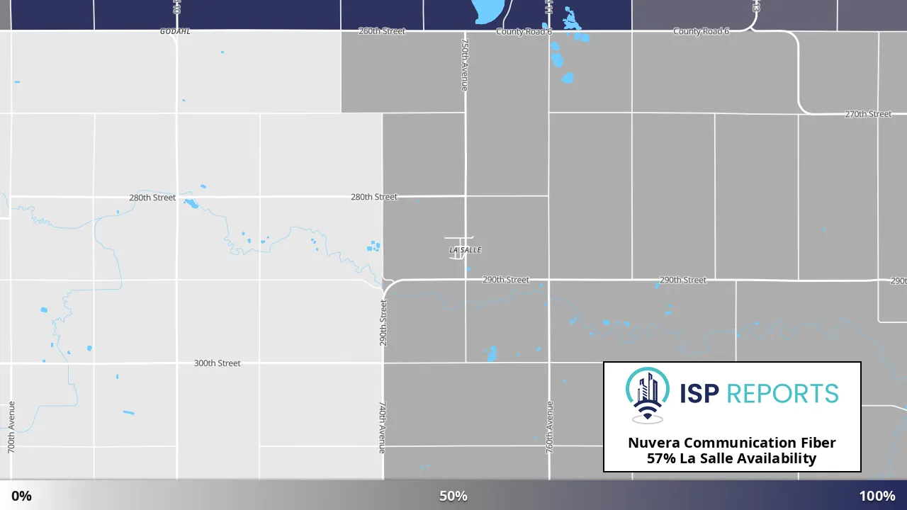 La Salle, MN map of internet availability